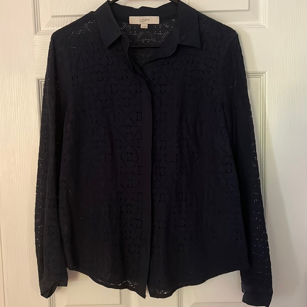Loft Eyelet Blouse (M)